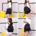 thumbnail image 5 of Dinheiro Mochila Mujer Bolso Bandolera 2 en 1 Mochila de Nylon Impermeable Mochila Escolar Pequeña Mochila Antirrobo para Uso Diario Escuela Viajes Senderismo Trabajo Negro, 5 of 5