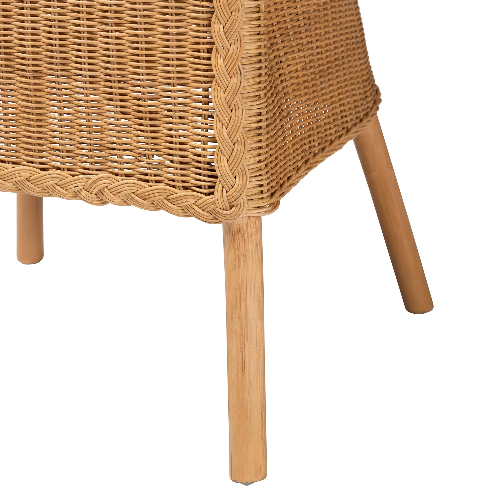 bali & pari Camelia Boho Dining Chair, Light Honey