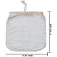 thumbnail image 2 of Tela para queso de 2 piezas, bolsa de tela para queso con cordón de malla fina, tela para queso multiusos para filtrar, reutilizable., 2 of 5