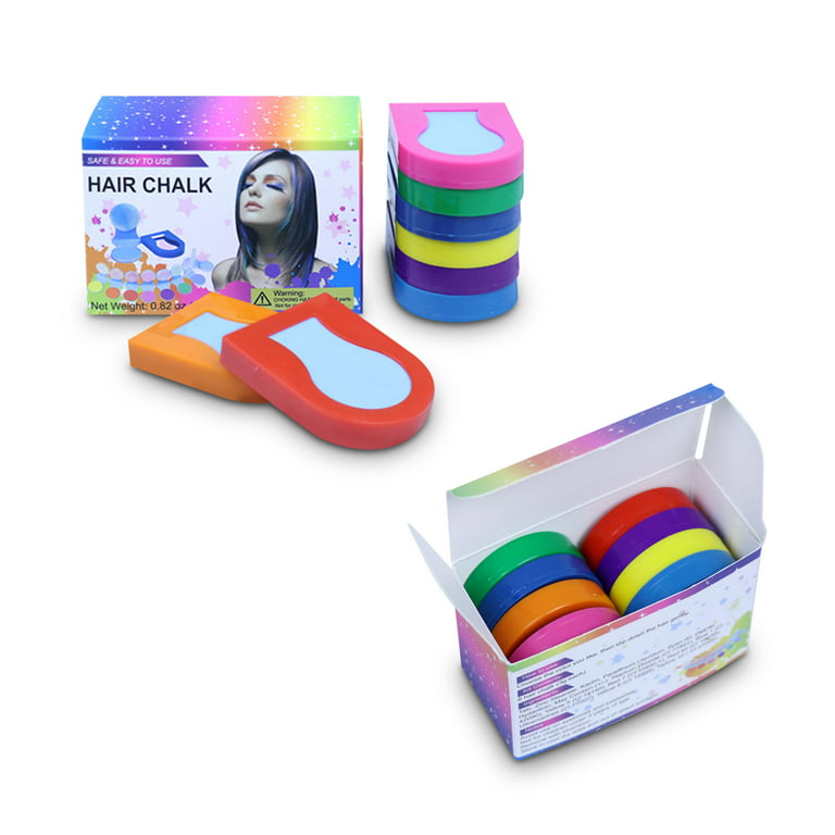 Hair Chalk Kids Girls Gift Temporary Dye Colors Kit Pastels Soft Salon  Cream Set