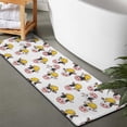 thumbnail image 2 of White Cow Engineer Pattern Bathroom Rugs Mat,Non Slip Microfiber Bathroom Rug,Rubber Backing,Soft Bathroom Mats for Bathroom Floor,Tub and Shower,47x17in(120x43cm), 2 of 5