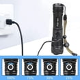 thumbnail image 4 of Lampe de Poche LED Ultra Puissante 5000 Lumens Rechargeable par USB, Tactique Extrémement Lumineuse, 5 Modes Zoomables Étanche Torche Camping Randonnée Urgence, Batterie 18650 Incluse, 4 of 5