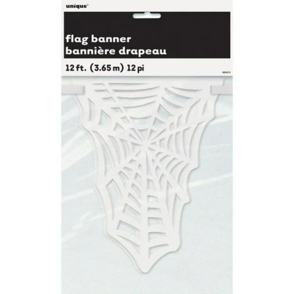 Spider Web Paper Die Cut Flag Banner