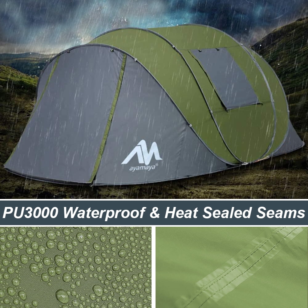 Ayamaya 6 Person Waterproof Camping Pop Up Tent