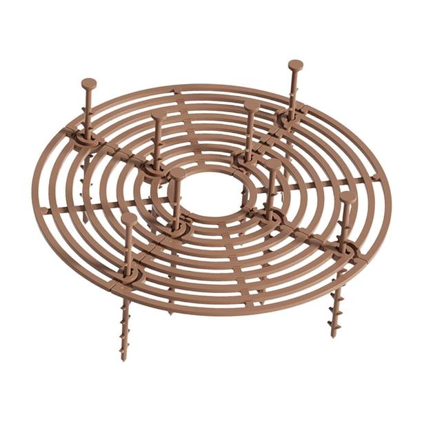 Protector de flores para plantas, tapón de excavación para gatos, protectores de suelo, suministros de jardín, maceta Café 19cm Zulema Cubierta de rejilla
