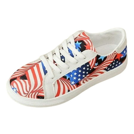 

DVKOVI Comfort Shoes for Women Canvas Shoes for Women Ladies Flat Single Shoes Large Size Round Head Lace Up Fly Weave Solid Colour Casual Shoes Womens Slip On Sneakers Blue 37