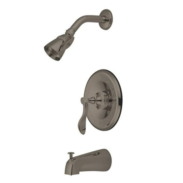 Kingston Brass KB1638CFL Century Tub & Shower, Satin Nickel