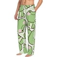 thumbnail image 3 of Kdxio Cute Frog Print Men's Sleep Pajama Pant Lounge Pants with Pockets, 3 of 8
