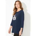 thumbnail image 2 of Catherines Women's Plus Size Glitter Graphic Tee, 2 of 5