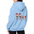 thumbnail image 4 of WILLBEST Sudadera Deportiva para Mujer, con Estampado Navideño, Cremallera, Manga Larga, Bolsillo, Cordón Ajustable, Estilo Casual con Capucha, Modelo 1909 Mediana, 4 of 8