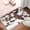 Brown Cow Print1, variant on Coastal Beach Bath Mats for Bathroom Decor, Seashells Starfish Absorbent Bath Rug Non-Slip Floor Rug Carpets for Kitchen Bathroom Laundry Bedroom Living Room
