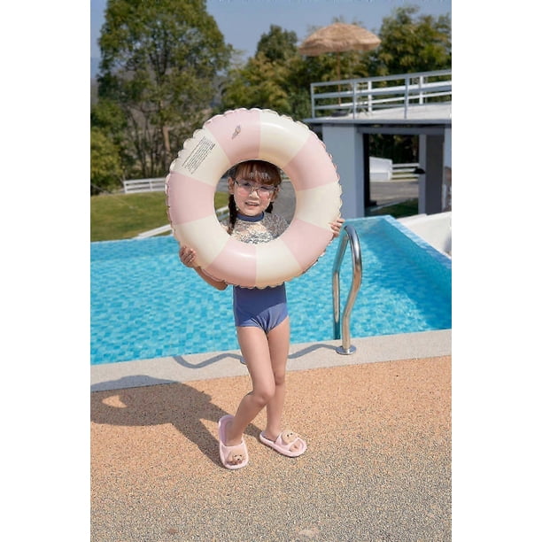 Vintage Striped Kids Swimming Circle, Pool Floats Inflatable Swimming Ring For Pool Party 26-27s