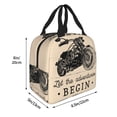 thumbnail image 2 of Pofeuu Let The Adventure Begin Print Lunch Bag Lunch Box Large Capacity Insulated Lunch Bag for Adult, Leakproof Reusable Lunch Tote Bags for Work, 2 of 5
