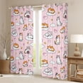 thumbnail image 2 of Feelyou Kawaii Cat Animal Black Out Curtains, Cute Cartoon Curtains Pack of 2 (42x63 Each), 2 of 6