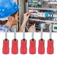 thumbnail image 4 of 100 Uds Kit de conector de engarce de extremo de Pin de tubo redondo rojo de cobre + Terminal de virolas aisladas para cables AWG 22-16/05-15mm² ANGGREK Otros, 4 of 8