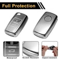 thumbnail image 4 of Funda de llave de coche TPU negra degradada para VW Up - Funda de control remoto de 3 botones, 4 of 6
