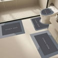 thumbnail image 4 of Dvumao Bathroom Rugs Clearance, 4 Piece Bathroom Toilet Mat Set Super Absorbent Dry Machine Washable Non Slip Backing For Safe And Easy Cleaning Perfects For Any Home Hotel Shower Room, Women Gifts, 4 of 8