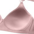 thumbnail image 4 of WZXFASHION Women Sexy Lace Back Button Shaping Cup Adjustable Shoulder Strap Large Size Underwire Bra Bra Pink 85B, 4 of 6