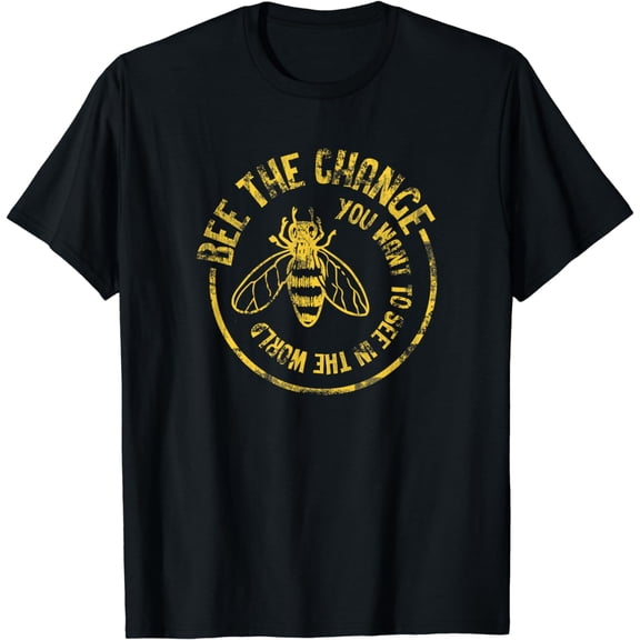 Bee T-Shirt Save The Bees Honeybee Bee The Change Shirt mens t shirt，black，women，funny，misfits，men，journey