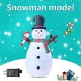 thumbnail image 4 of Muñeco de nieve inflable Bewildely de Navidad 1,5 M con luz LED, 4 of 6