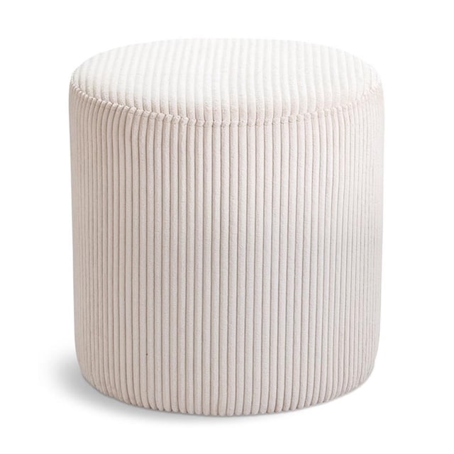 Pemberly Row Ottomane / Tabouret Beige Moderne / Contemporain en Tissu Microsuède Doux