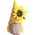 thumbnail image 1 of Sunflower Spring Gnome Mantel Display, Farmhouse Tiered Tray Yellow, 1 of 3