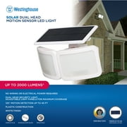 Westinghouse 2000 Lumen LED Dual Head Solar Powered Security Light