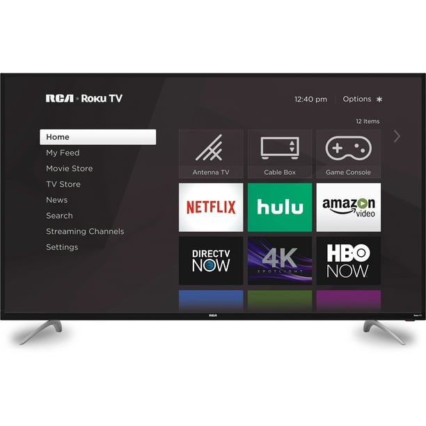 RCA ROKU, QLED 65" Class 4K UHD SMART TV, RTRQ6522-US, Black - Walmart