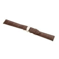 thumbnail image 4 of facefd Leather Watch Band Butterfly Deployment Clasp Buckle Coffee 20mm, 4 of 8
