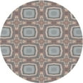 thumbnail image 1 of Ahgly Company Machine Washable Indoor Round Transitional Pale Silver Gray Area Rugs, 5' Round, 1 of 7