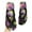 Black, variant on Women’s Rainbow Graffiti Print Flip Flops, Colorful Heart Pattern Thong Sandals, Lightweight Casual Summer Beach Slippers