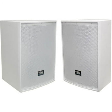 Seismic Audio Arctic 2-way Stand Mountable, Ceiling Mountable, Wall Mountable Speaker, 400 W RMS, White