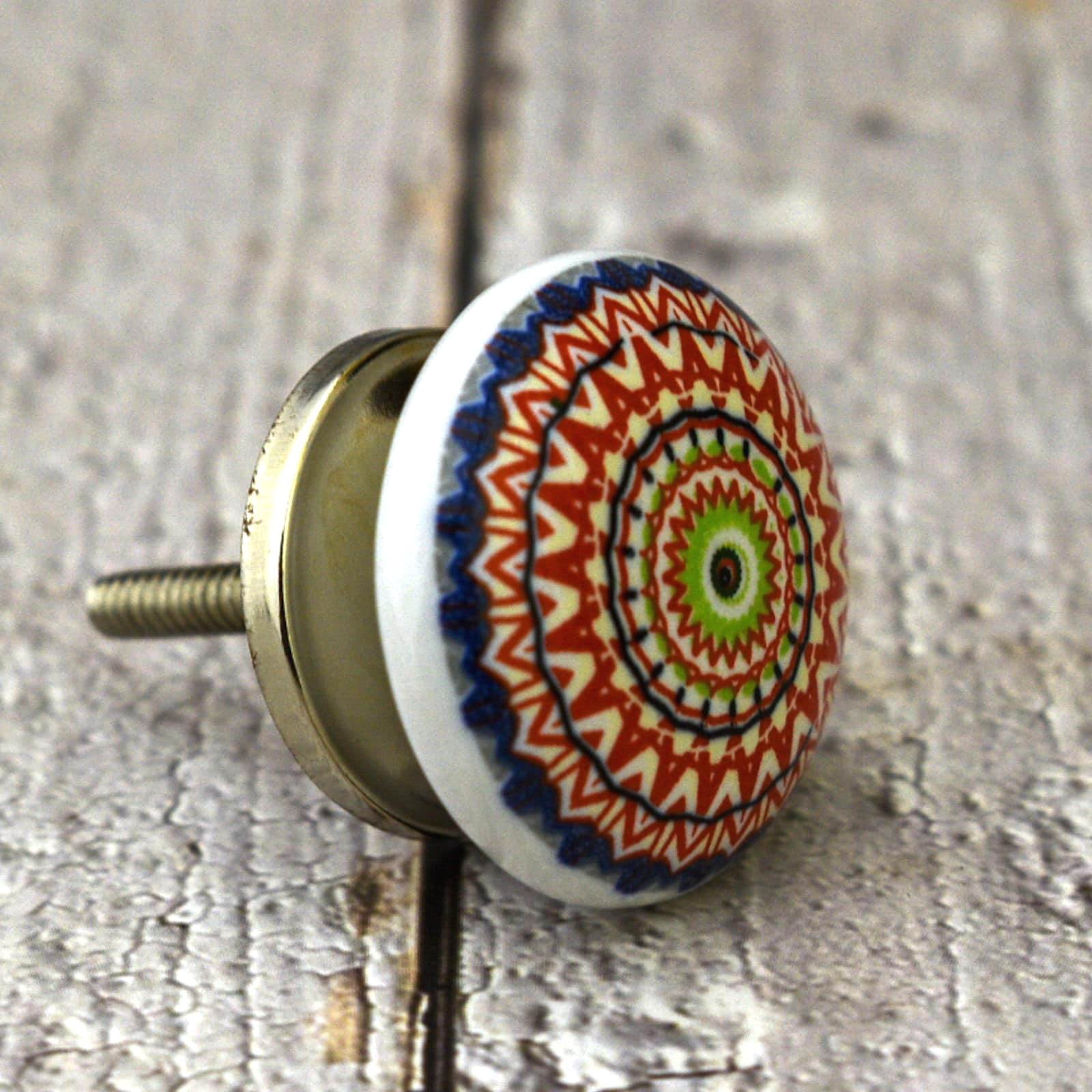 India House Ceramic Multicolor Knobs Kitchen Cabinet Drawer Knobs Hardware Knobs Handmade Knobs Cabinet Knobs Ceramic Door Knobs. Set of 20