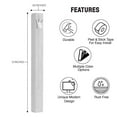 thumbnail image 5 of A&S Mezuzot Aluminum Adi Slider Mezuzah Case with Crown Shin Design Door Mezuza for Parchment Scroll Home Blessing Decor (Silver, 12cm-5inch), 5 of 6