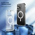 thumbnail image 3 of Crystal Clear Case for iPhone 16 Pro Magnetic Compatible with Mag-Safe Charging, Shockproof Bumper Corners Protection Phone Cover, Anti-Scratch Non-Yellowing Transparent Case, Clear, 3 of 11