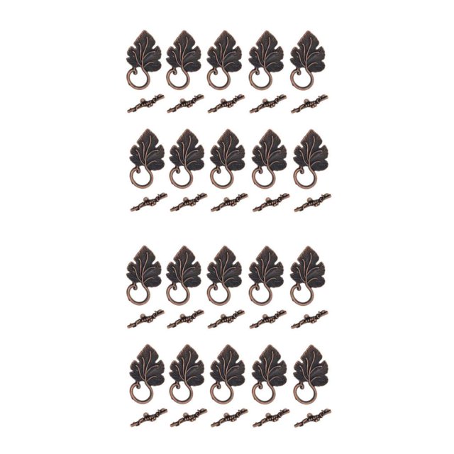 kurtrusly Tendance Feuille OT Toggle Fermoirs 10 Ensembles de Connecteurs de Fermoir Bijoux pour DIY Bijoux Projets Platine 2Set