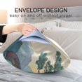 thumbnail image 4 of Yayeee Pillowcase Standard Size Set of 2 Satin Wrinkle Resistant Pillow Case, Pine Tree Rainbow, 4 of 7