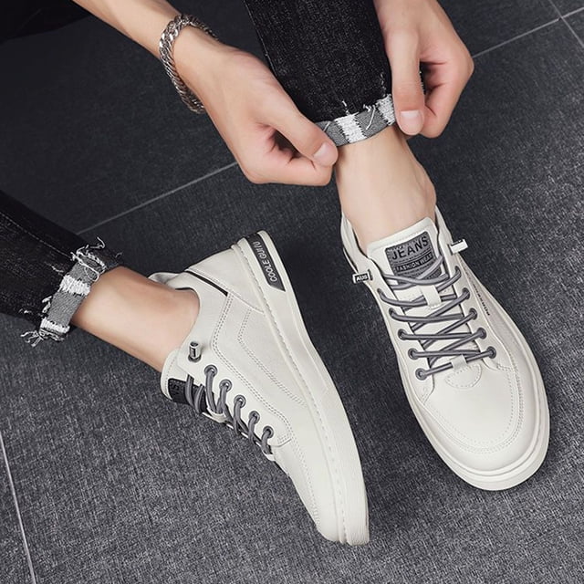 Zapatos casuales para hombre Zapatillas planas de PU antideslizantes Zapatos cómodos sin cordones para otoño Wdftyju Tenis De Mujer Tenis De Hombre
