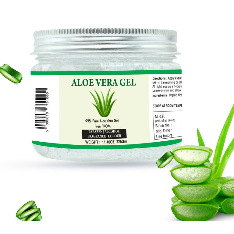 Raslok Aloe Vera Gel | 100% Pure Natural Aloe Gel | For Moisturizing Face  Skin & Hair Care,Durable Moisturizing Hydrating Soothing | Non-Sticky  (11.46 oz - 325gm) - Walmart.com