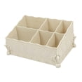 thumbnail image 2 of Caja de almacenamiento de cosméticos de 6 rejillas, tocador, brochas de maquillaje, lápices labiales, contenedor de Perfume, organizador de escritorio Beige Yinane Organizador de escritorio, 2 of 6