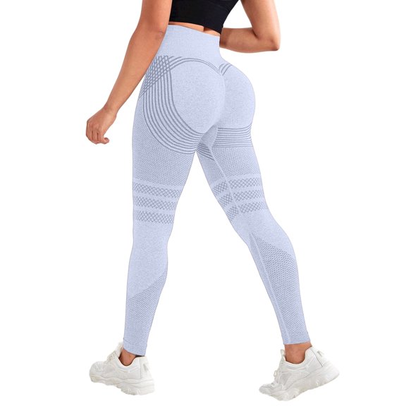 Anti Cellulite Leggings for Women, High Waisted Seamless Sculpting Compression Leggings (Light Purple,S)