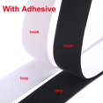 thumbnail image 2 of 20mm Magic Sticker Tape Strong Self Adhesive Hook and Loop Fastener Double Sided Mounting Tapes with Glue for DIY Craft 1/2/5M Black 2meter 20mm Wide, 2 of 6