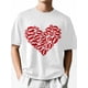 thumbnail image 2 of T-Shirts for Men, Valentine's Day Red Lip Prints Crew Neck Cotton T-Shirt Men's Short Sleeve Romantic Kisses Heart, 2 of 8