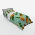 thumbnail image 2 of Ambesonne Retro Bedding Set 3 Pcs, Vintage Beach Summer, Twin XL, Olive Green Seafoam, 2 of 2