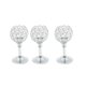 thumbnail image 1 of 3x Candelabro de cristal para fiesta de boda, portavelas, soporte para vela de té, centro de mesa, decoración de comedor ,, 1 of 9