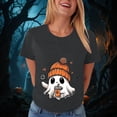 thumbnail image 4 of Duqingm Halloween Shirts for Women Fall Tee Shirt Funny Graphic Tshirt Clothes,2XL, 4 of 7