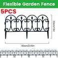 thumbnail image 6 of 5pcs Plastic Garden Edging Lawn Yard Plant Flower Fence Border Pannel Landscape, 6 of 7