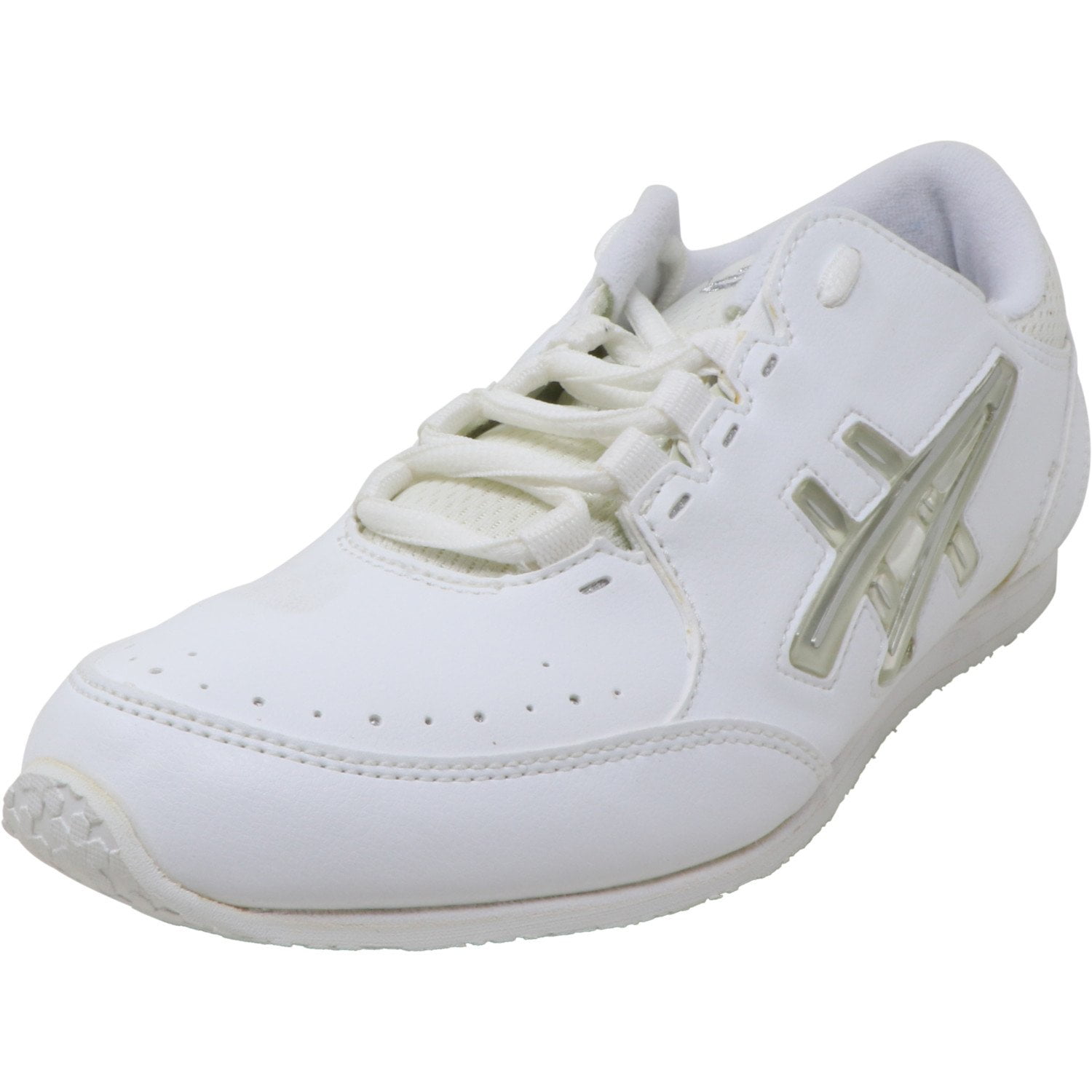 ASICS - Asics Women's Cheer Lp White / Interchange Silver Ankle-High ...