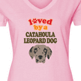 thumbnail image 4 of Inktastic Catahoula Leopard Dog Gift Women's V-Neck T-Shirt, 4 of 5