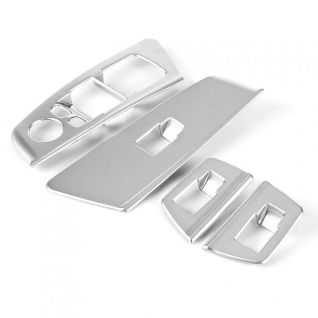 4 piezas de ajuste de la cubierta del marco del botón de elevación del interruptor de la ventana del coche para BMW serie 5 G30 2017-2018 (#1) Jadeshay A